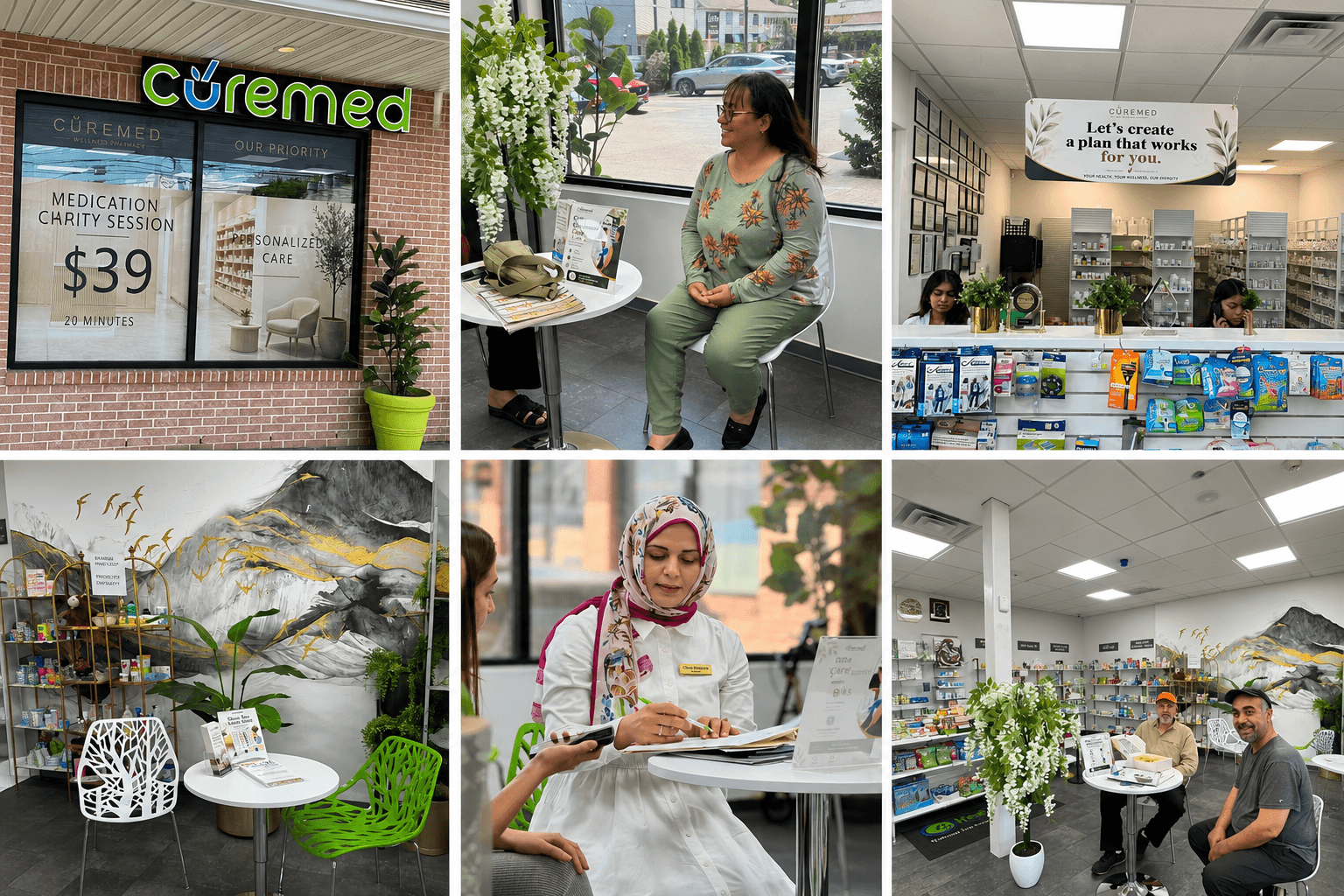 Storefront with personalized pharmacy care